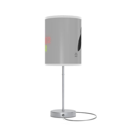 Lamp on a Stand, US|CA plug: Crazy Penguin World Logo Lite Grey