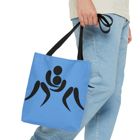 Tote Bag: Wrestling Lite Blue