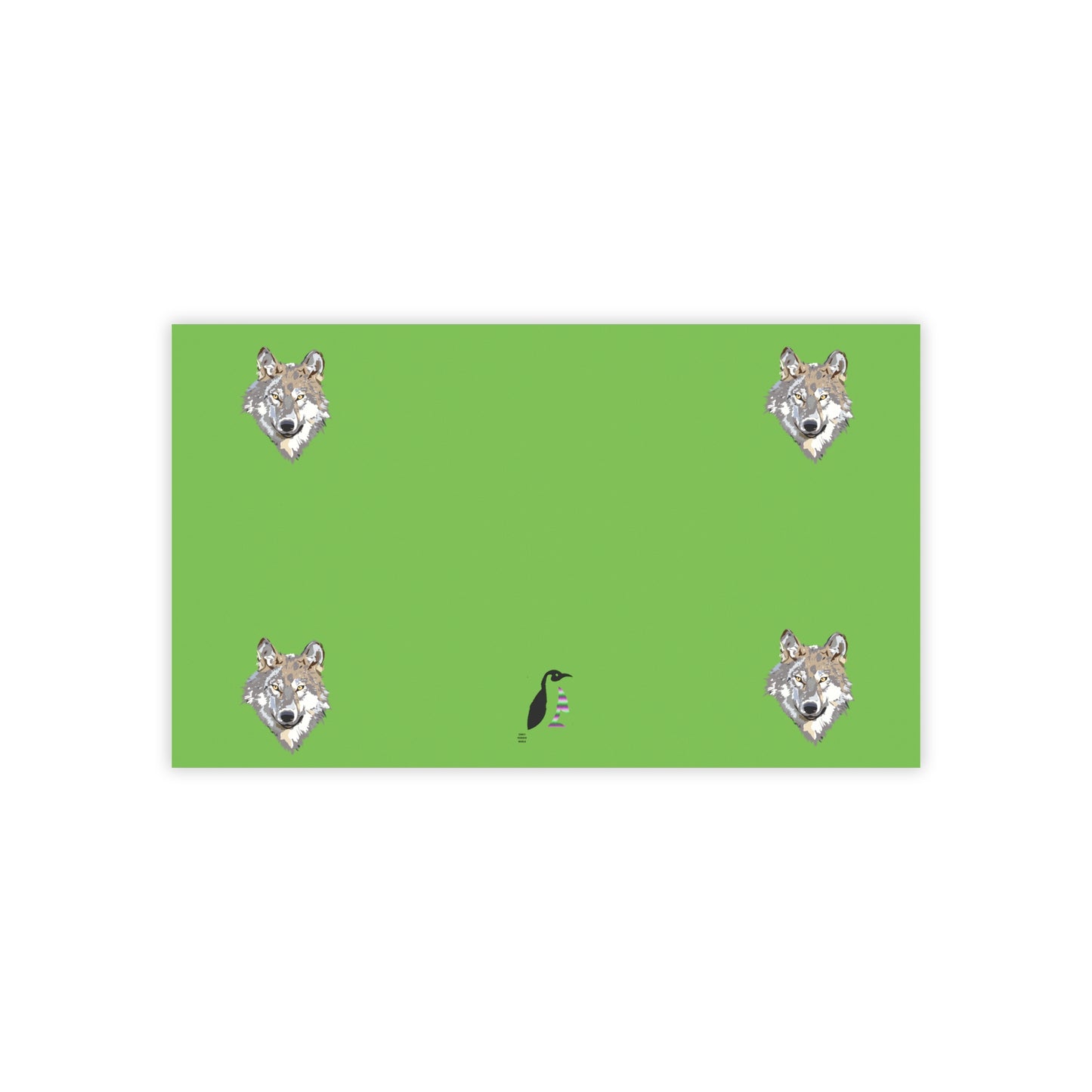 Post-it® Note Pads: Wolves Green