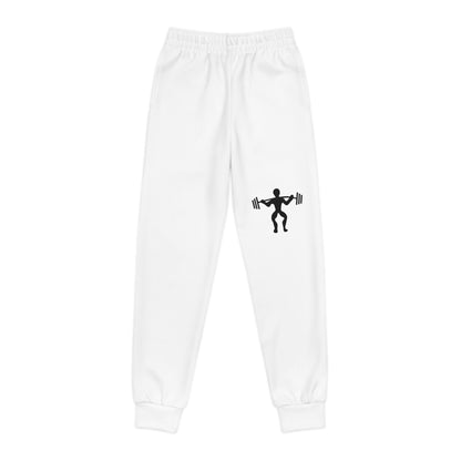 Youth Joggers: Weightlifting White