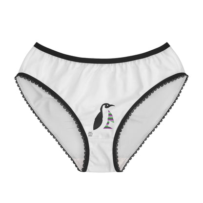 Women's Briefs: Volleyball White