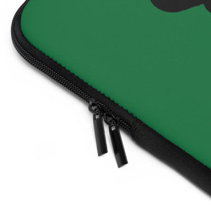 Laptop Sleeve: Basketball Dark Green