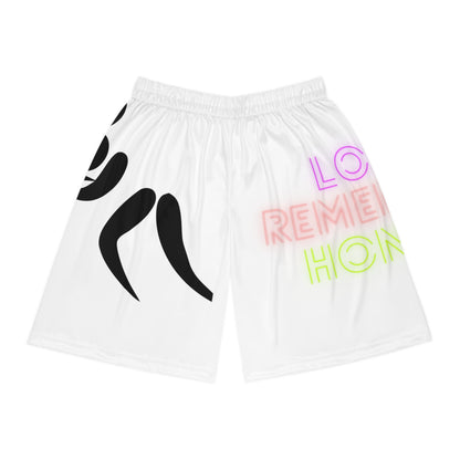 Basketball Shorts: Wrestling White