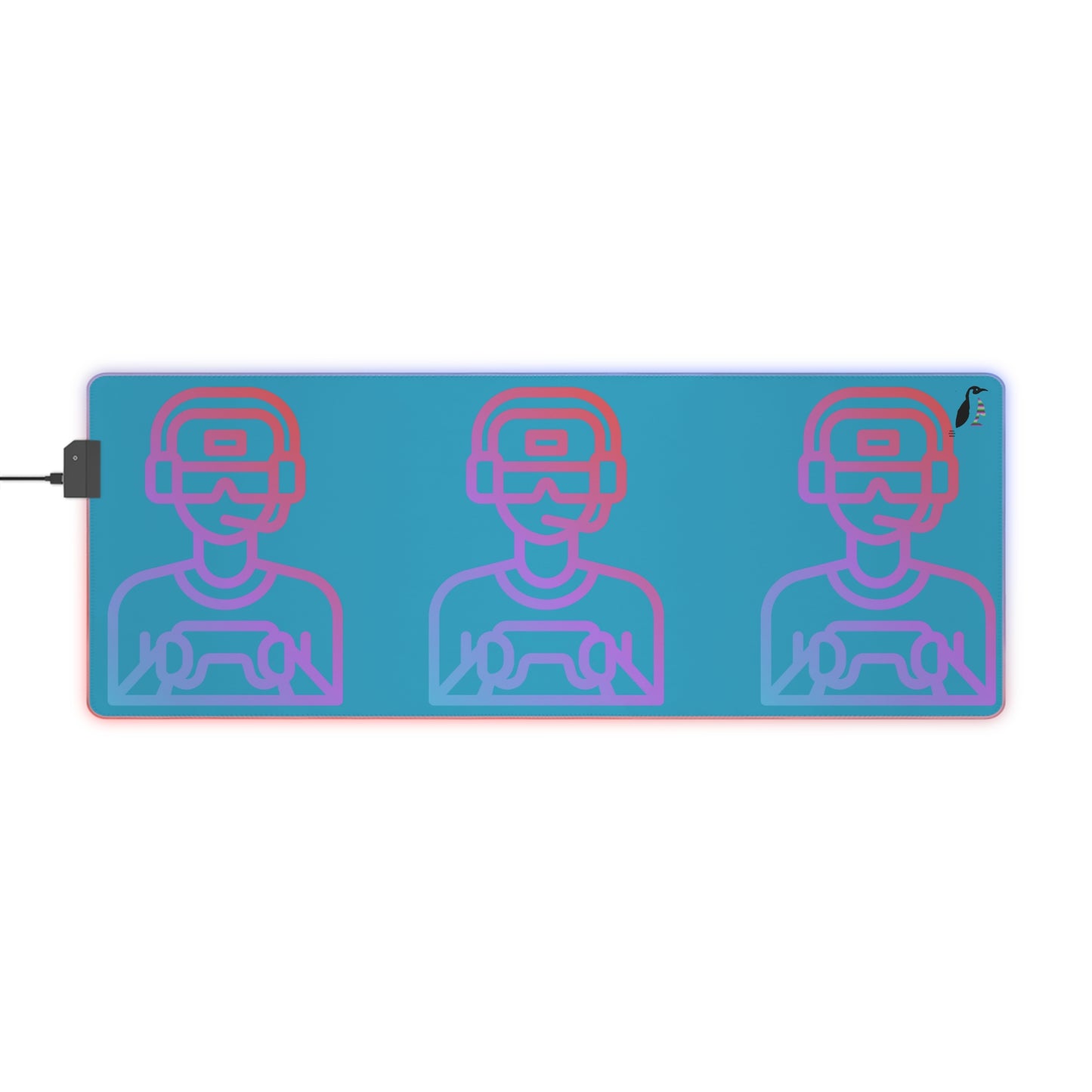 LED Gaming Mouse Pad: Gaming Turquoise