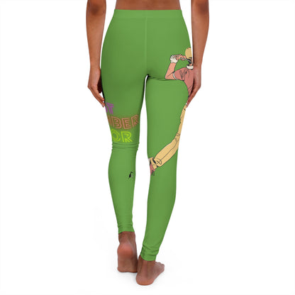 Women's Spandex Leggings: Golf Green