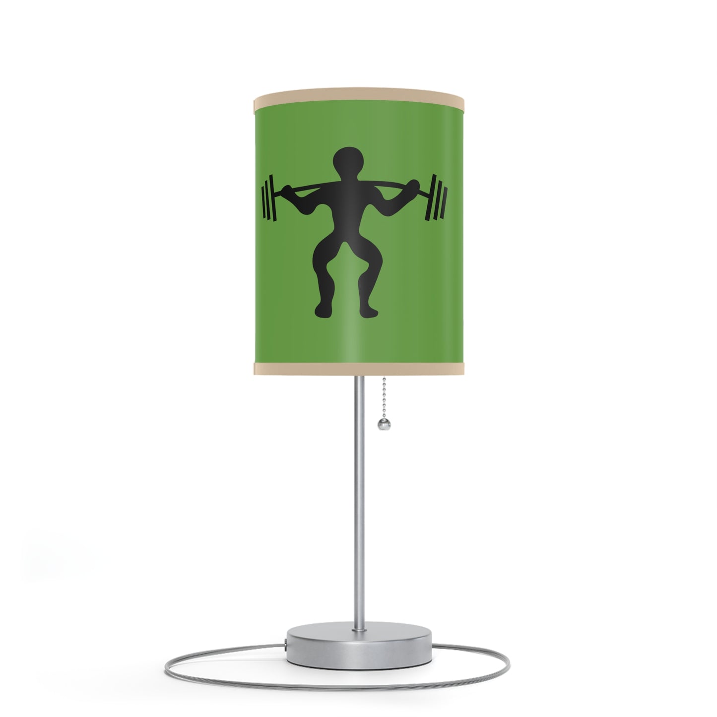 Lamp on a Stand, US|CA plug: Weightlifting Green