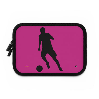 Laptop Sleeve: Soccer Pink