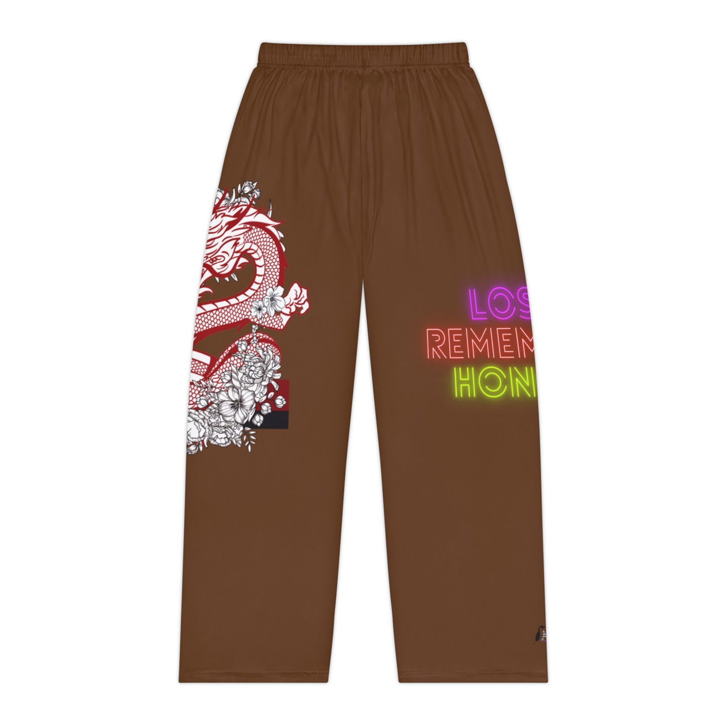 Women's Pajama Pants: Dragons Brown