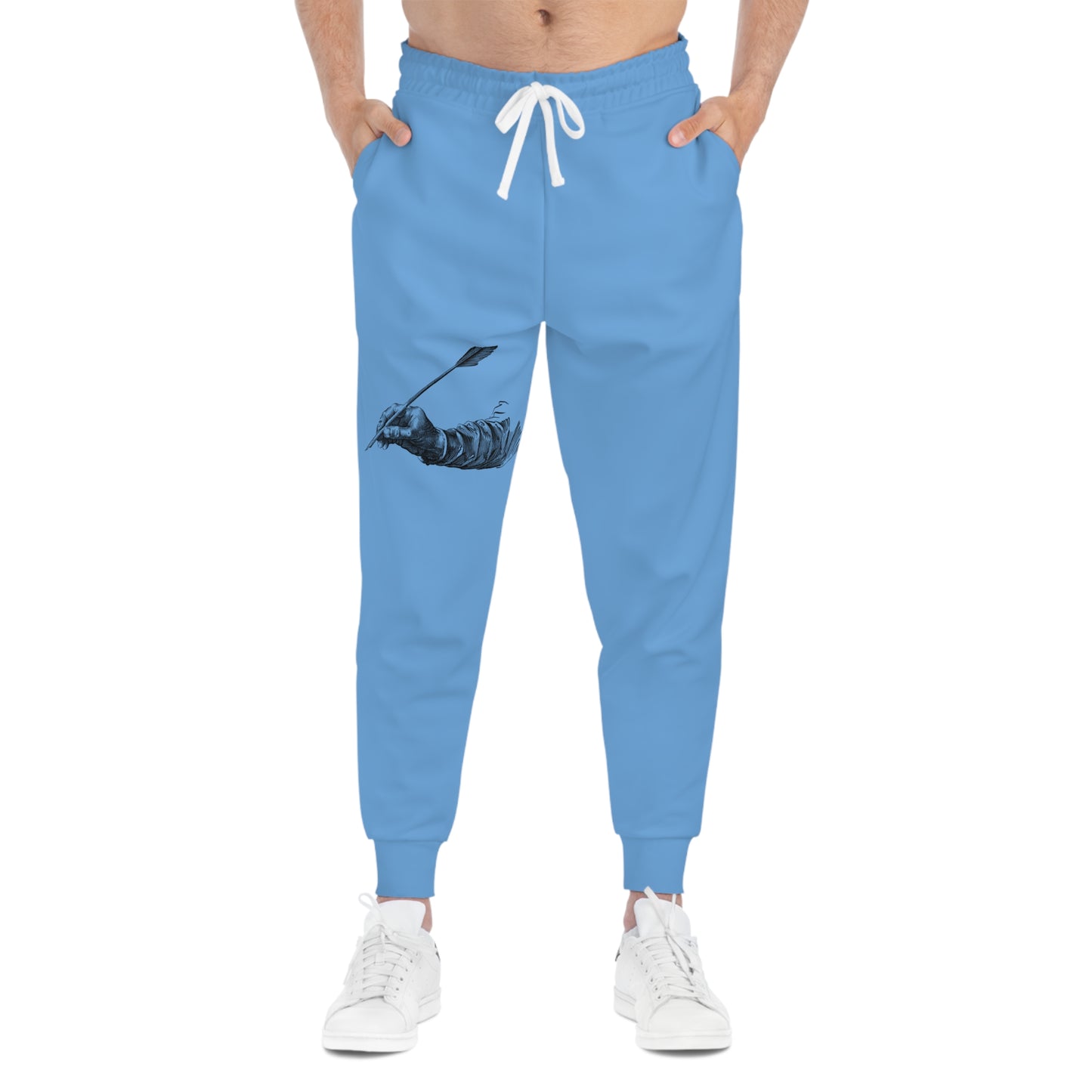 Athletic Joggers: Writing Lite Blue