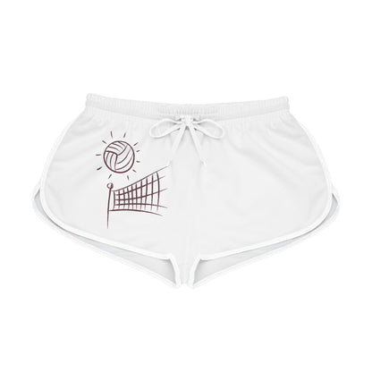 Women's Relaxed Shorts: Volleyball White