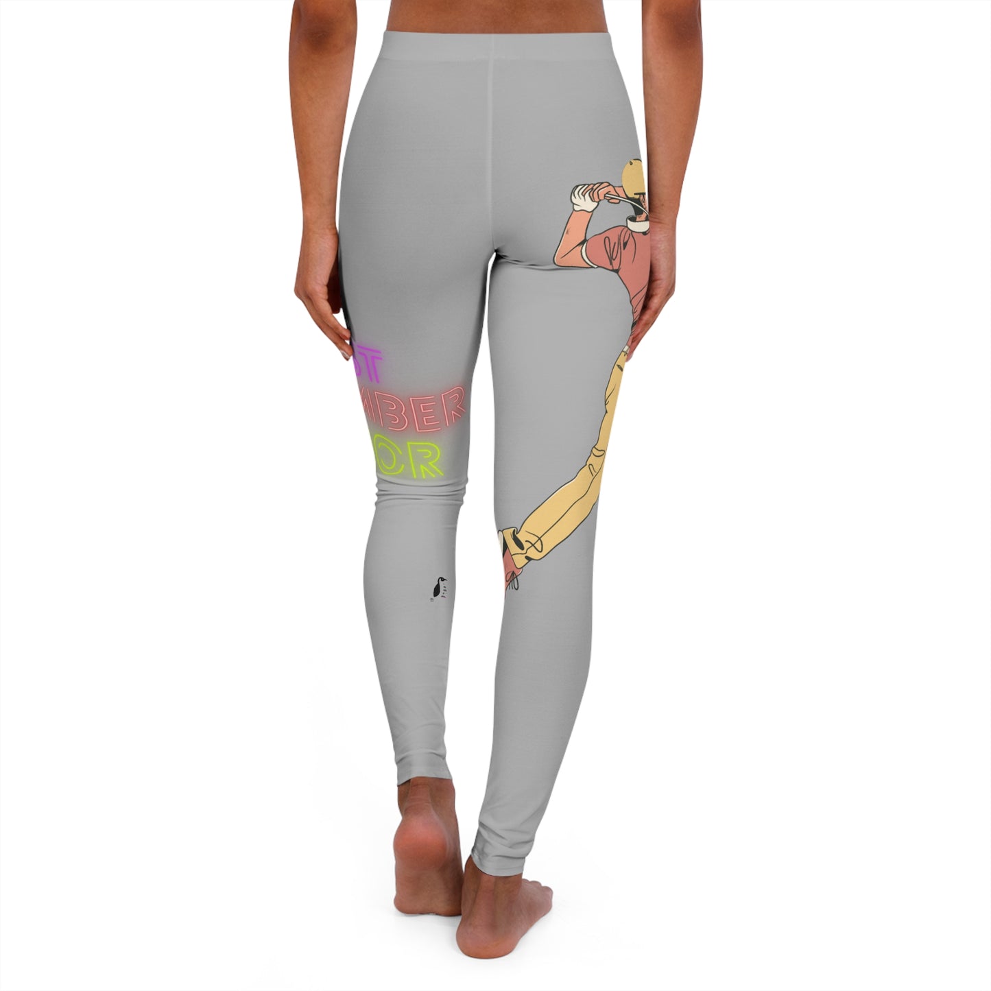 Women's Spandex Leggings: Golf Lite Grey