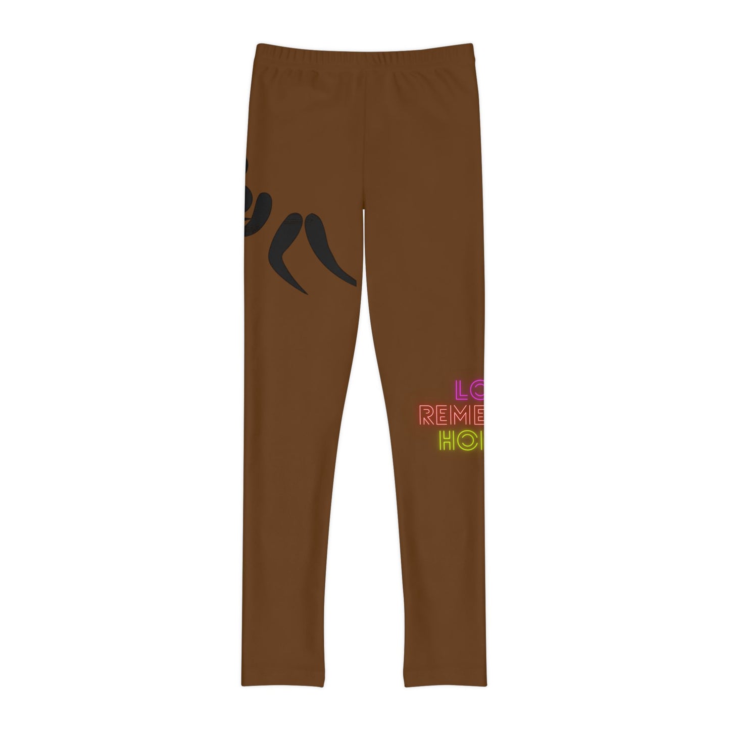 Youth Full-Length Leggings: Wrestling Brown