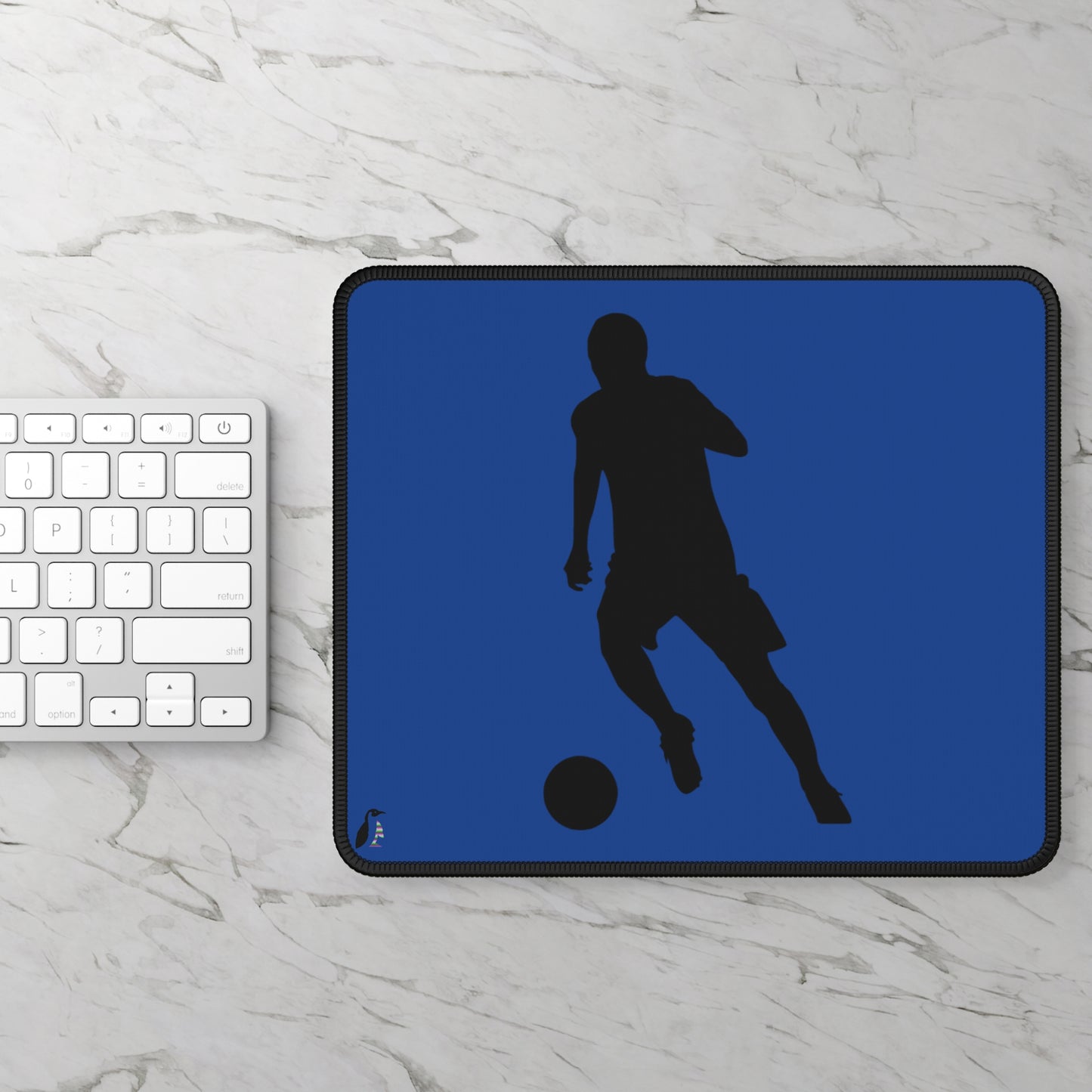 Gaming Mouse Pad: Soccer Dark Blue