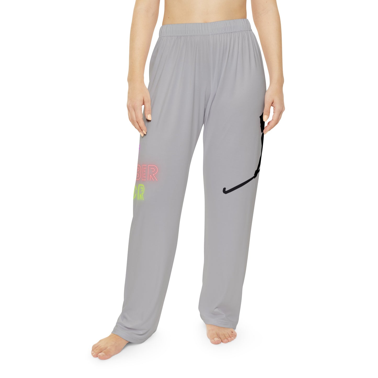 Pambabaeng Pajama Pants: Hockey Lite Gray