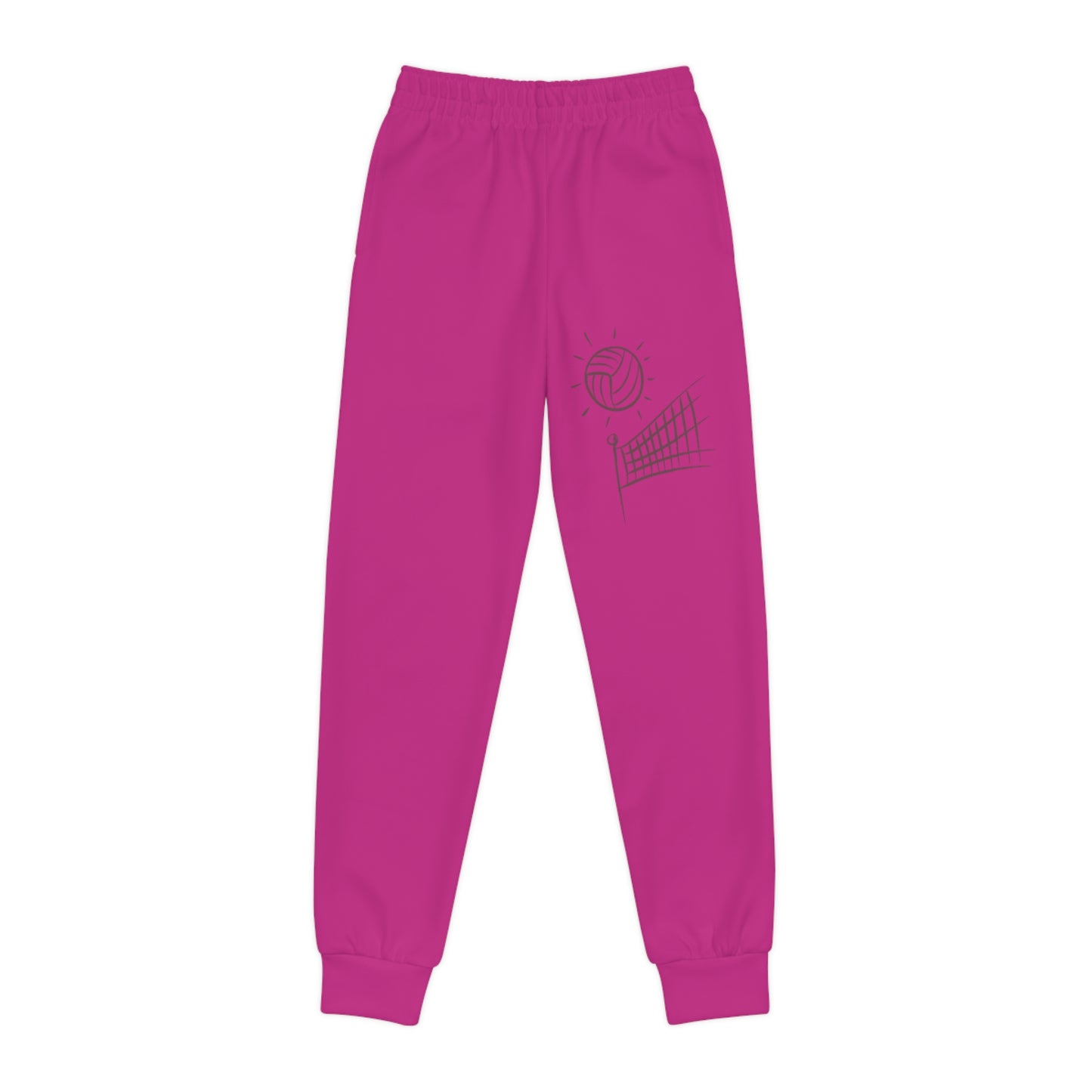 Youth Joggers: Volleyball Pink