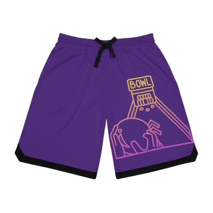 Basketball Rib Shorts: Bowling Purple