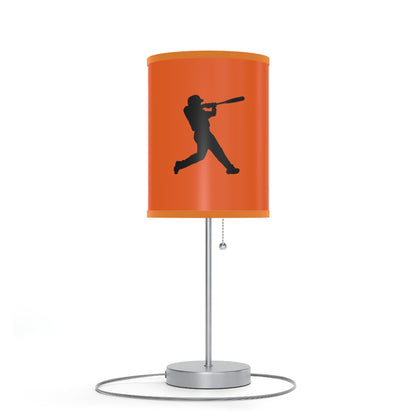 Lamp on a Stand, US|CA plug: Baseball Orange 