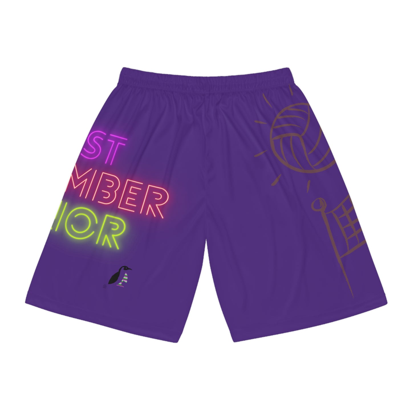 Basketball Shorts: Volleyball Purple