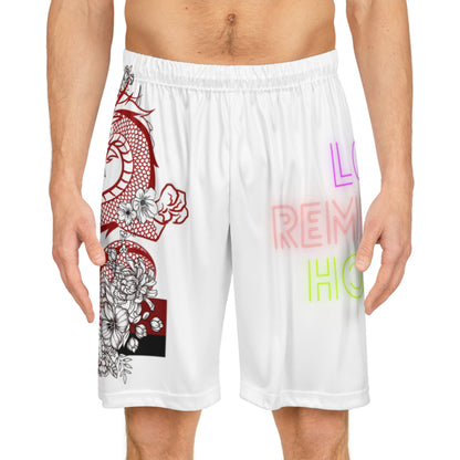 Basketball Shorts: Dragons White