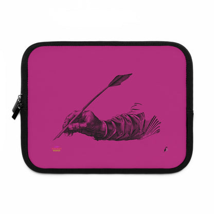 Laptop Sleeve: Writing Pink