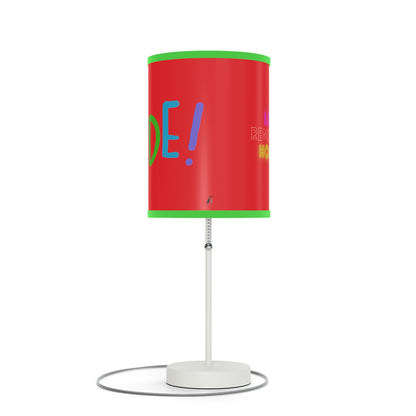 Lamp on a Stand, US|CA plug: LGBTQ Pride Red