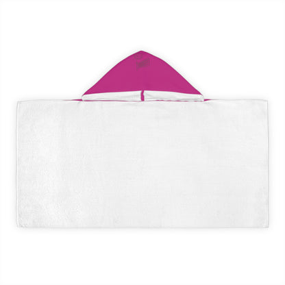 Youth Hooded Towel: Wolves Pink