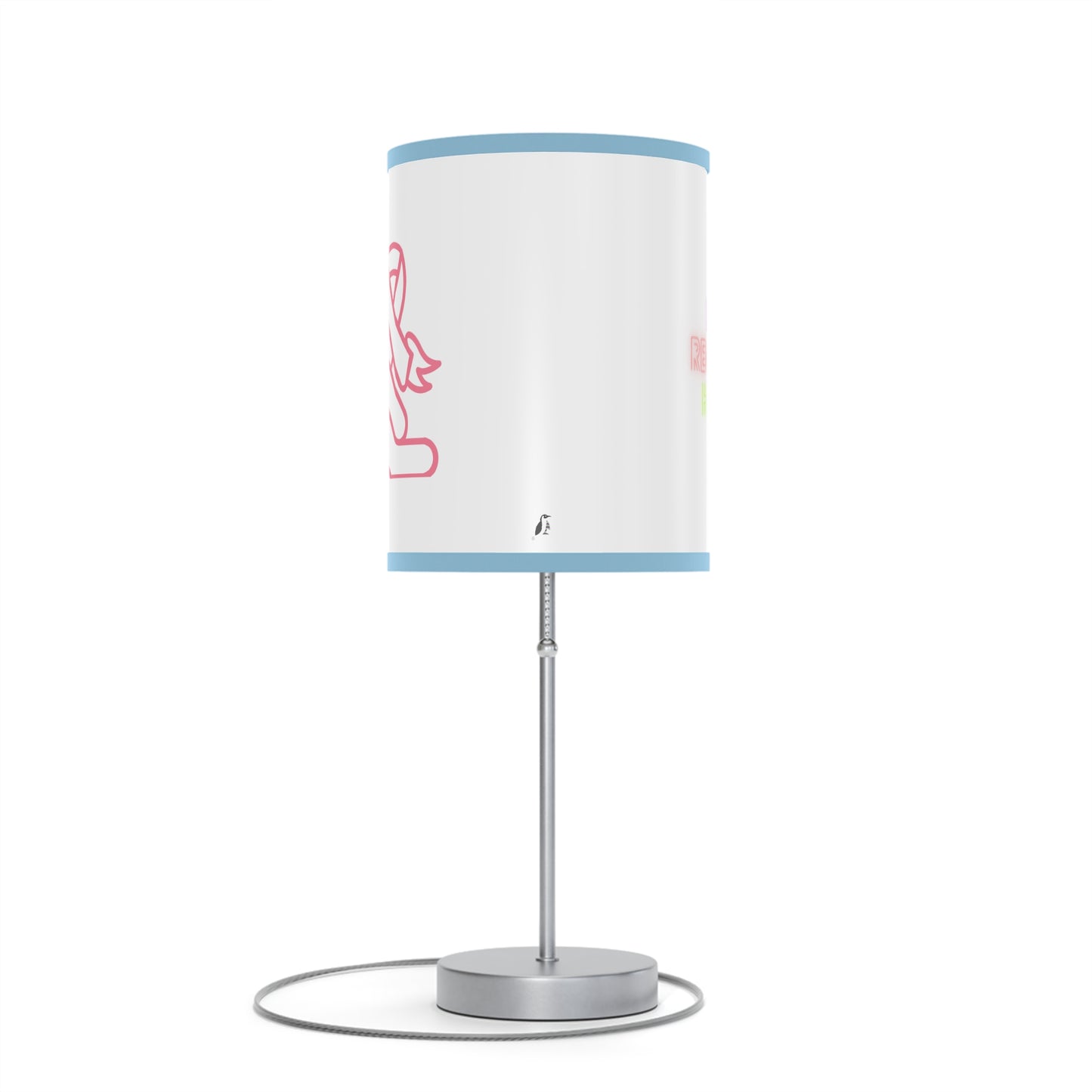 Lamp on a Stand, US|CA plug: Fight Cancer White