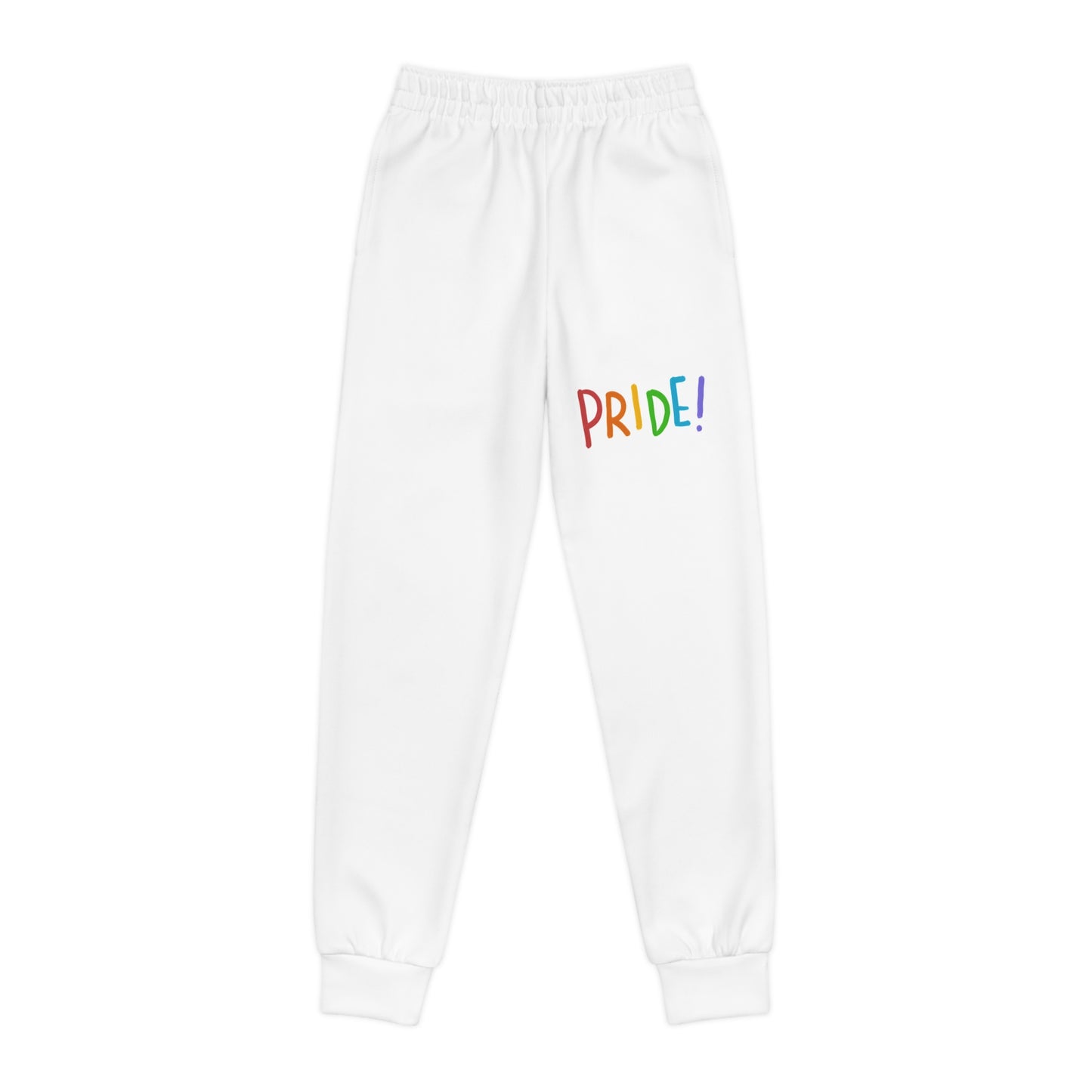 Youth Joggers: LGBTQ Pride White