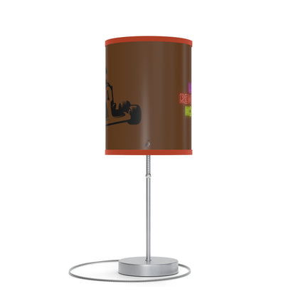 Lamp on a Stand, US|CA plug: Racing Brown