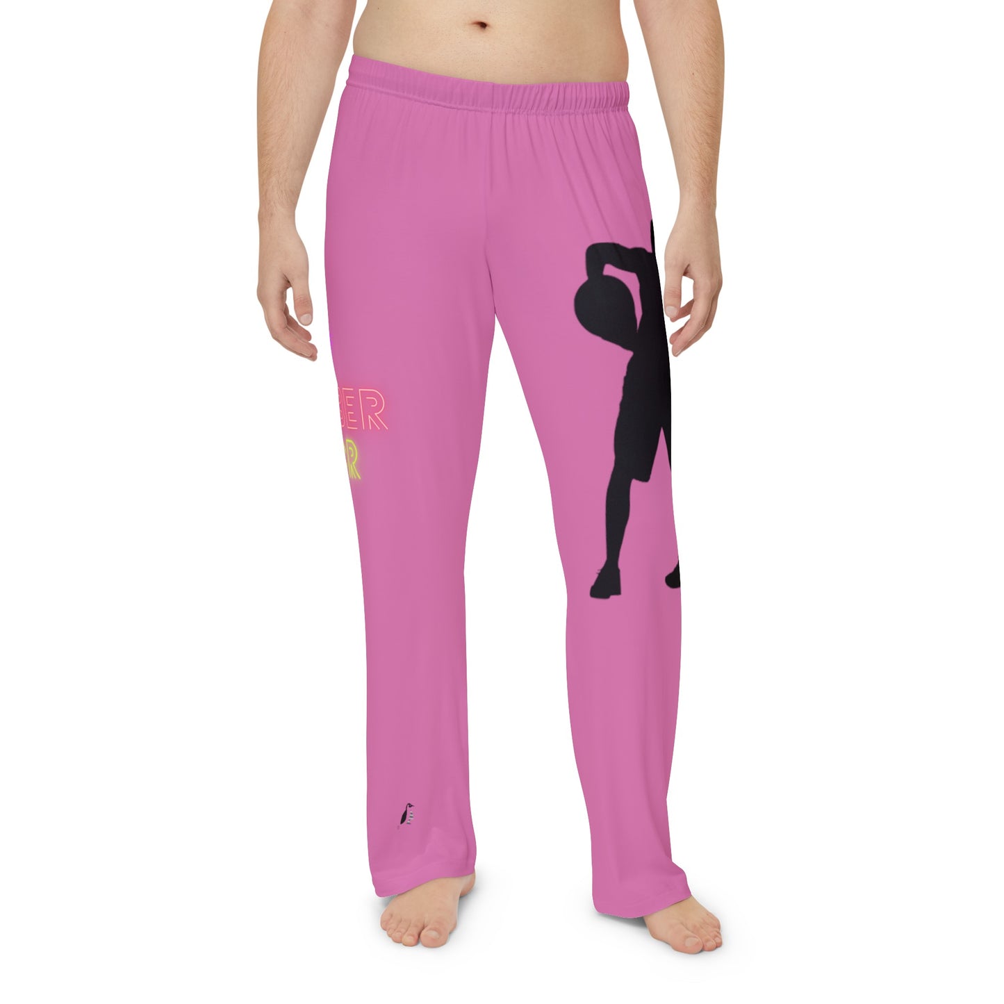 Men's Pajama Pants: Basketball Lite Pink