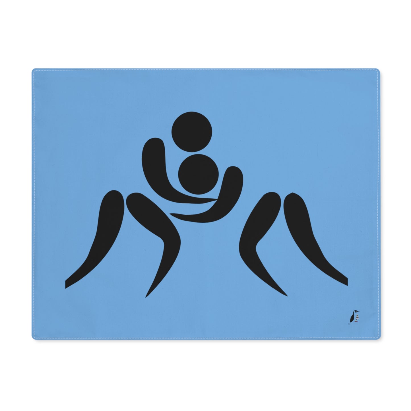 Placemat, 1pc: Wrestling Lite Blue