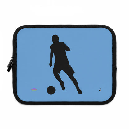 Laptop Sleeve: Soccer Lite Blue