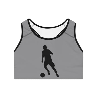 Sports Bra: Soccer Grey