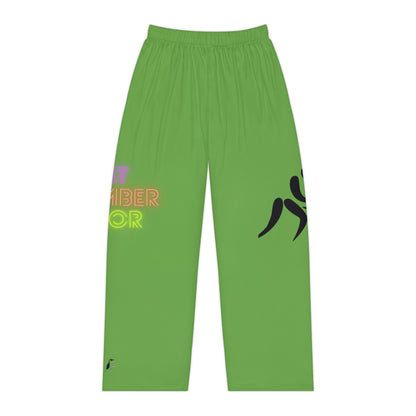 Women's Pajama Pants: Wrestling Green