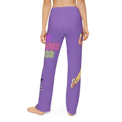 Kids Pajama Pants: Golf Lite Purple