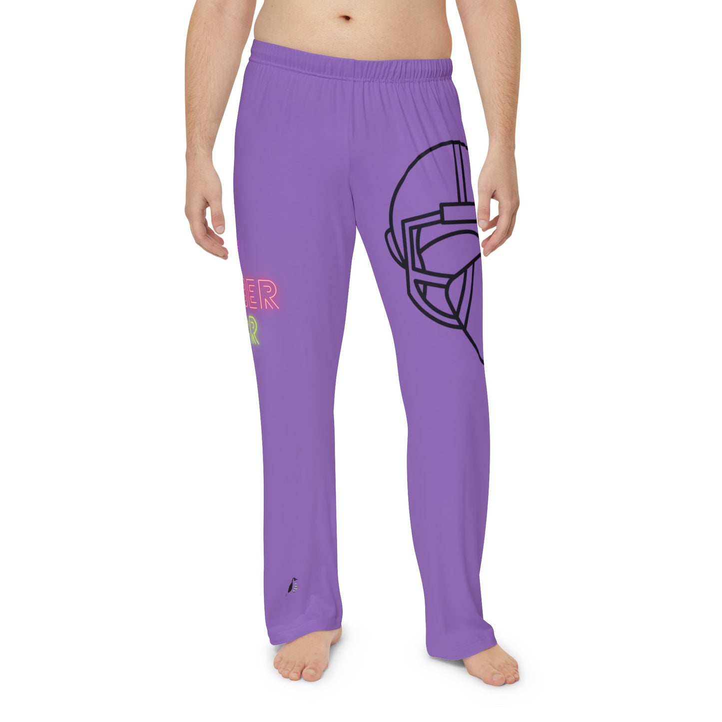 Men's Pajama Pants: Football Lite Purple