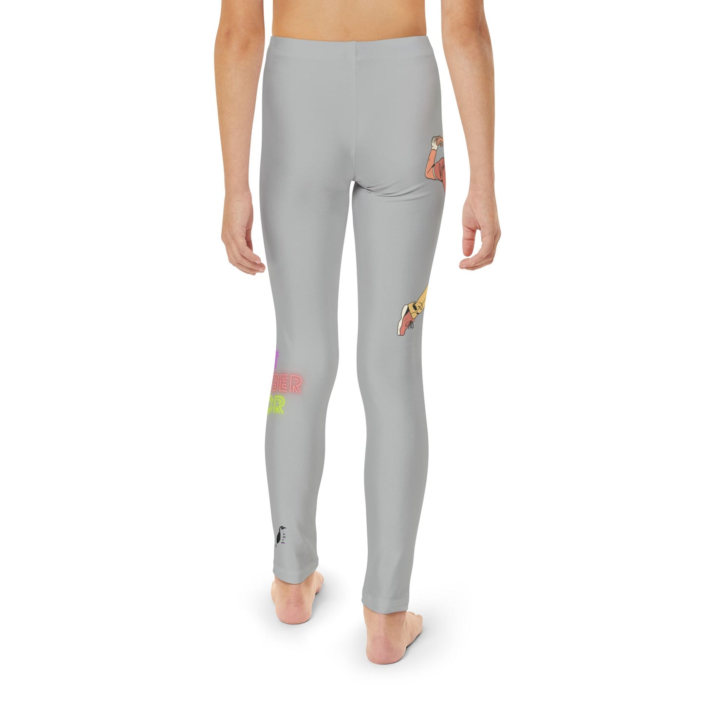 Youth Full-Length Leggings: Golf Lite Grey