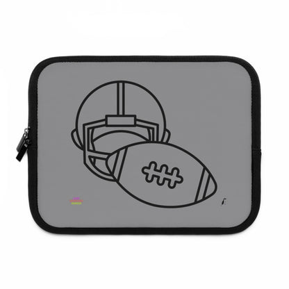 Laptop Sleeve: Football Grey