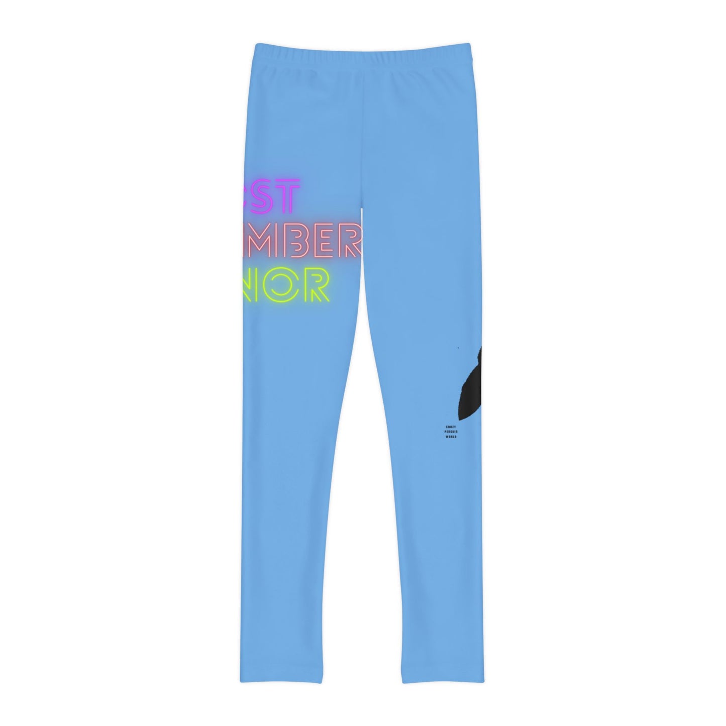 Youth Full-Length Leggings: Lost Remember Honor Lite Blue