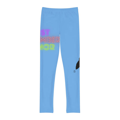 Youth Full-Length Leggings: Lost Remember Honor Lite Blue