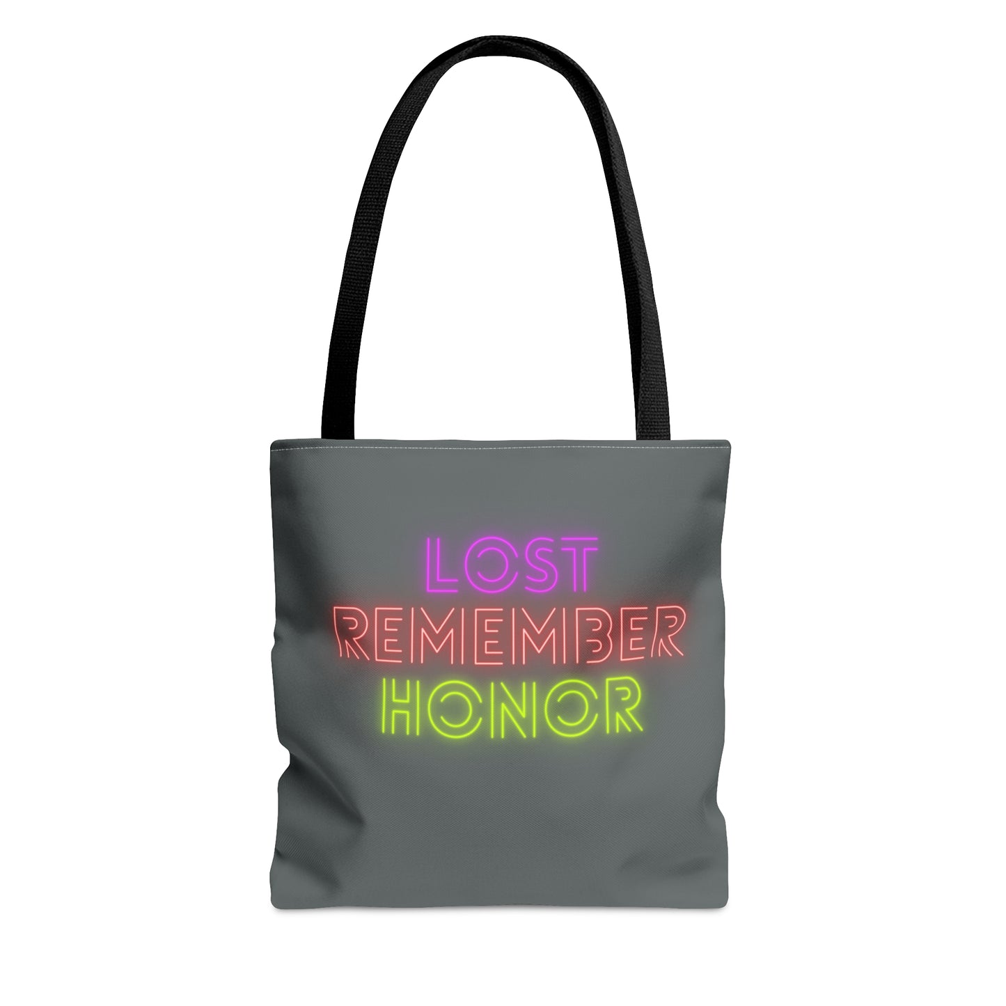 Tote Bag: Lost Remember Honor Dark Grey