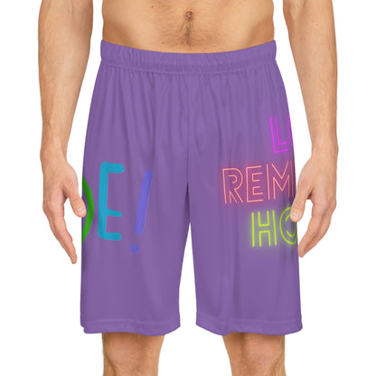 Basketball Shorts: LGBTQ Pride Lite Purple