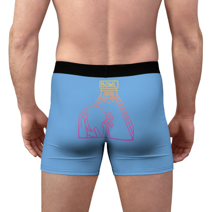 Men's Boxer Briefs: Bowling Lite Blue