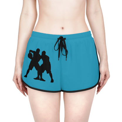 Women's Relaxed Shorts: Basketball Turquoise