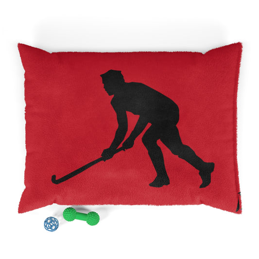 Pet Bed: Hockey Dark Red