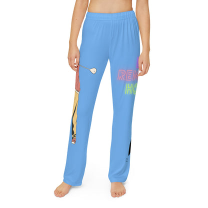 Kids Pajama Pants: Golf Lite Blue