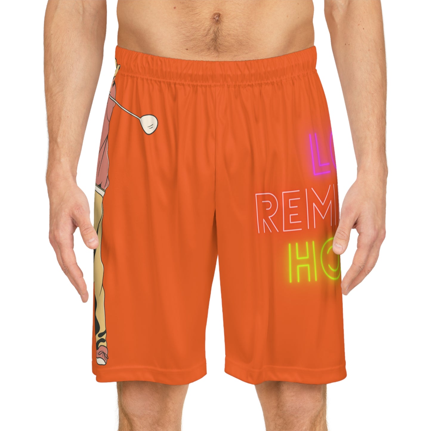 Basketball Shorts: Golf Orange