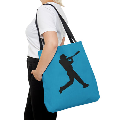 Tote Bag: Baseball Turquoise