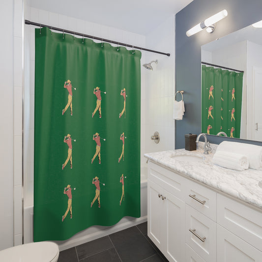 Shower Curtains: #2 Golf Dark Green