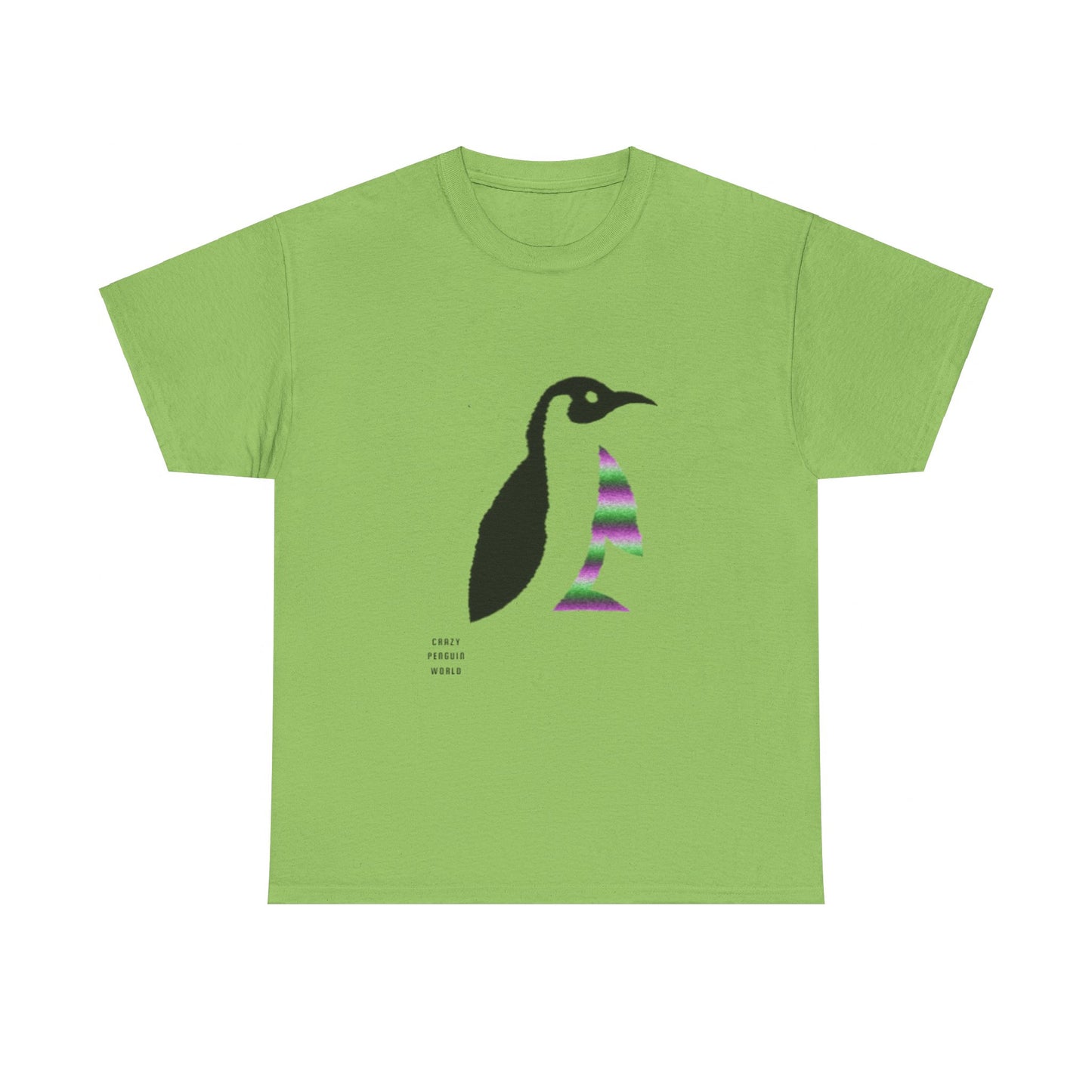 Heavy Cotton Tee: Crazy Penguin World Logo #2